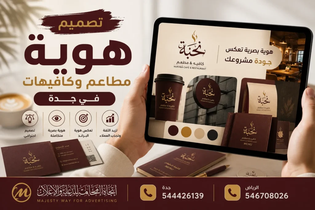 تصميم هوية مطاعم وكافيهات بجدة