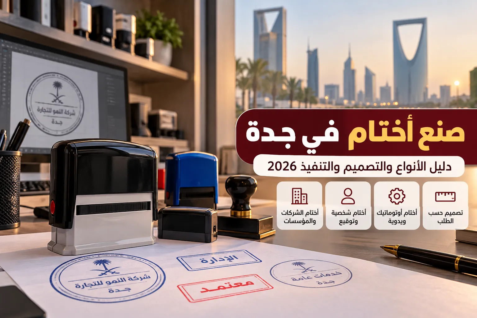 صنع أختام في جدة وتصميم أختام للشركات والمؤسسات