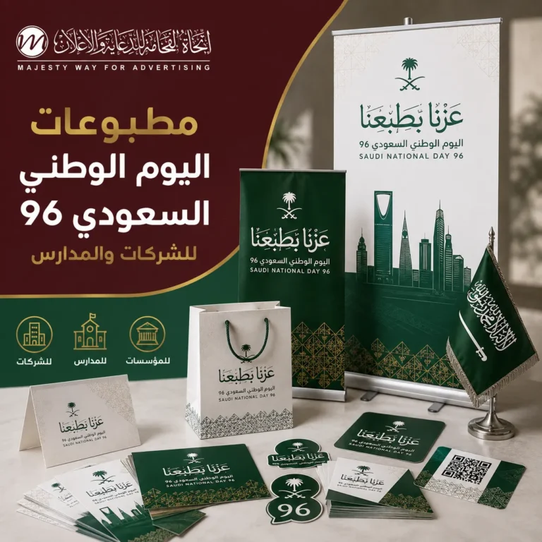 مطبوعات اليوم الوطني السعودي 96 للشركات والمدارس والمؤسسات